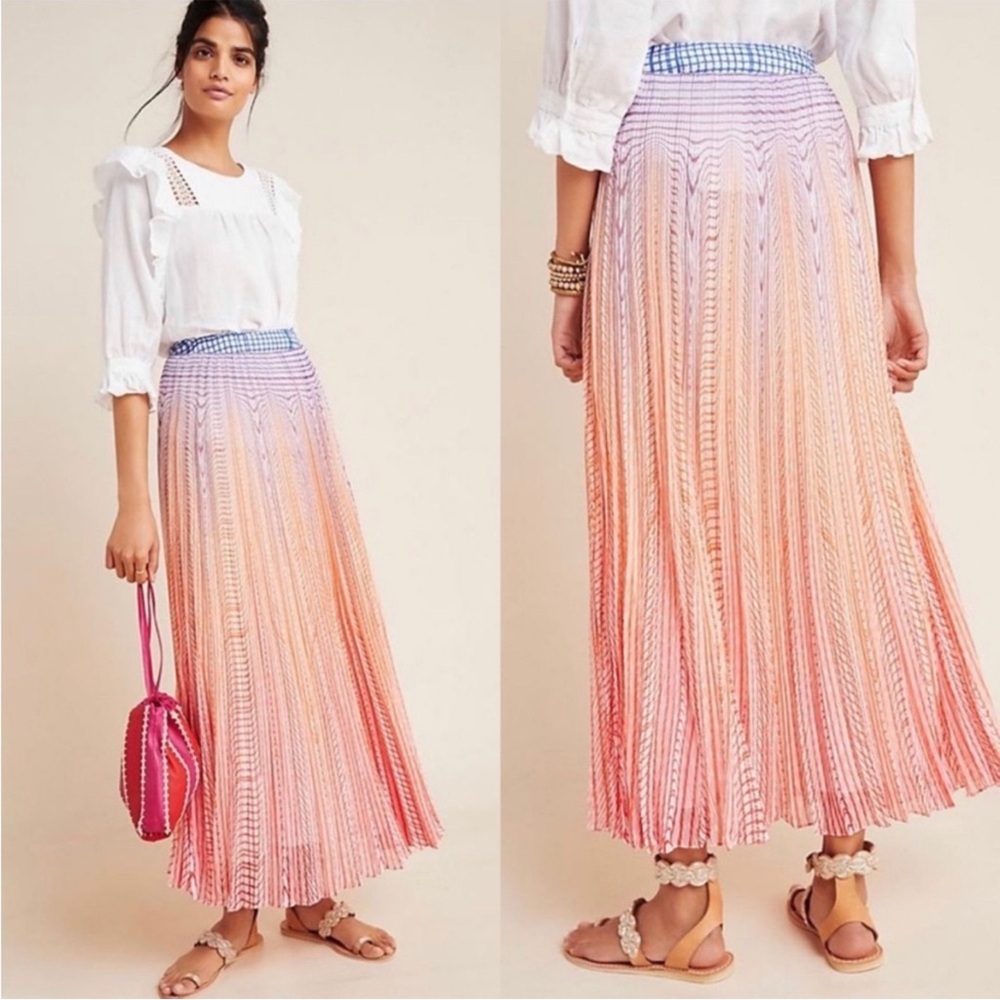 Anthropologie Geisha Designs Dawn Maxi Skirt 2